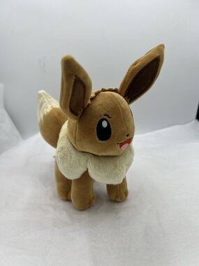 Pokemon Eevee Standing Plush Stuffed Animal Jazwares 8"